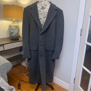 Moores Lanificio Vallombroso Mens Size 44 T WOOL AND CASHMERE Vintage
long coat